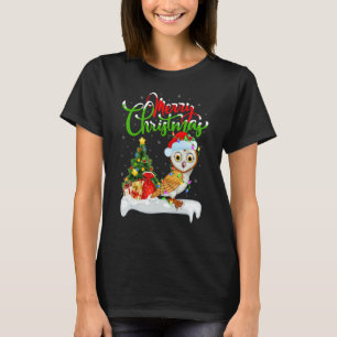 Barn Owl Bird  Xmas Decoration Santa Barn Owl Chri T-Shirt