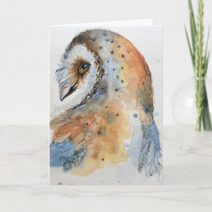 Barn Owl - Blank inside greeting Card