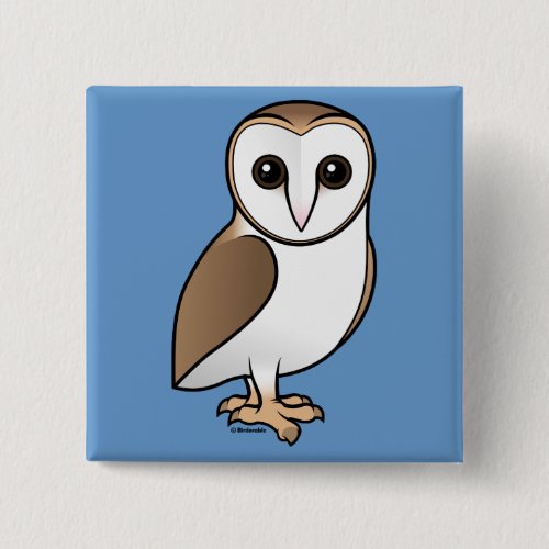 Barn Owl Button