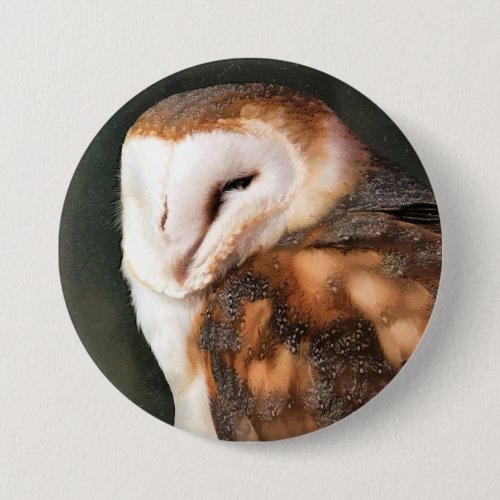 BARN OWL BUTTON