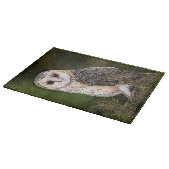 Barn Owl Cutting Board (Corner)