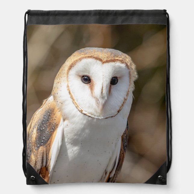 Barn Owl Drawstring Bag (Front)
