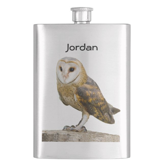 Barn Owl Flask (Front)