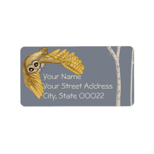 Barn Owl in Flight~ adress labels