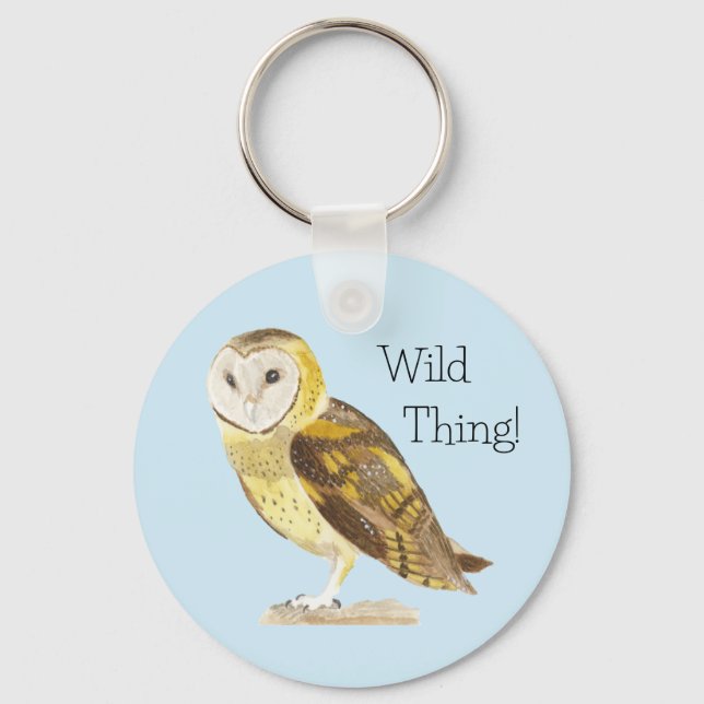 Barn Owl Keychain (Front)