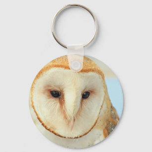 Barn owl keychain