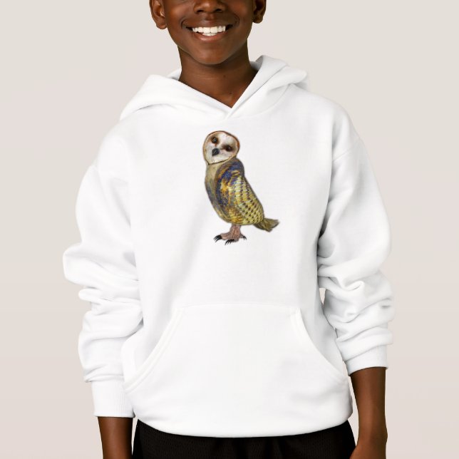 Barn Owl Kid's Hoodie (Front)