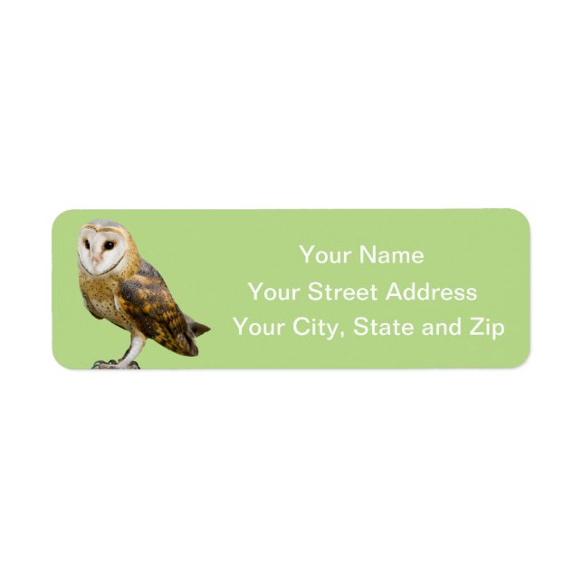 Barn Owl Label (Front)