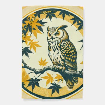 Barn Owl Nature Lovers Owls Tree Earth Day         Garden Flag by ellesgreetings at Zazzle