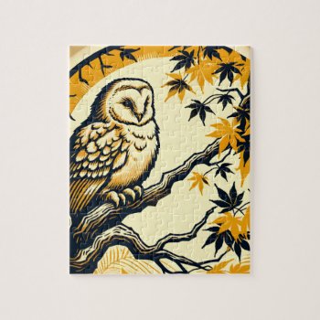 Barn Owl Nature Lovers Owls Tree Earth Day         Jigsaw Puzzle by ellesgreetings at Zazzle