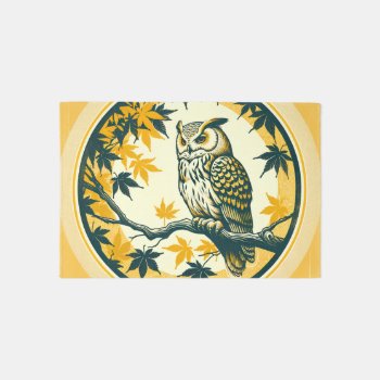 Barn Owl Nature Lovers Owls Tree Earth Day         Rug by ellesgreetings at Zazzle