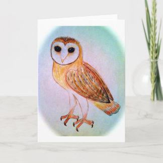 Barn owl notecard