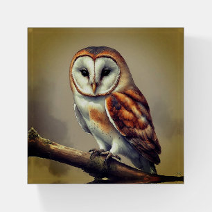 Barn Owl Paperweight