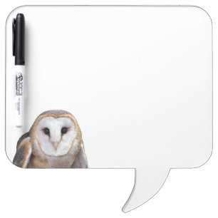 Barn Owl Photo Dry Erase Board