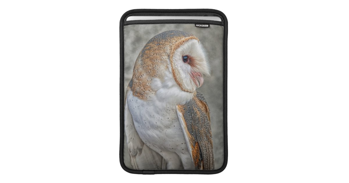 Barn Owl Profile MacBook Air Sleeves | Zazzle