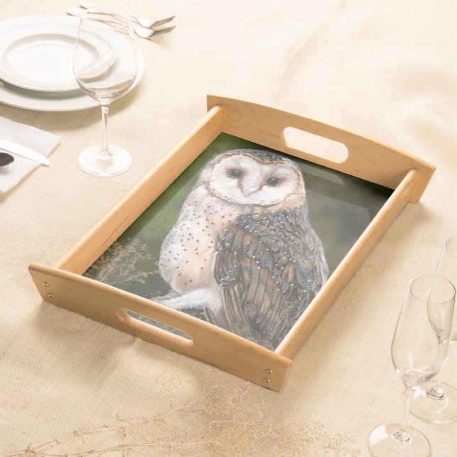 Barn Owl Serving Tray (Front)