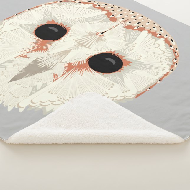 Barn Owl Sherpa Blanket (3/4)