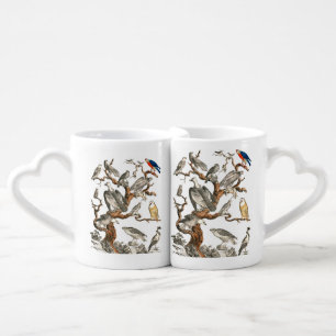 Barn Owl Snowy Bird Nature gift Coffee Mug Set