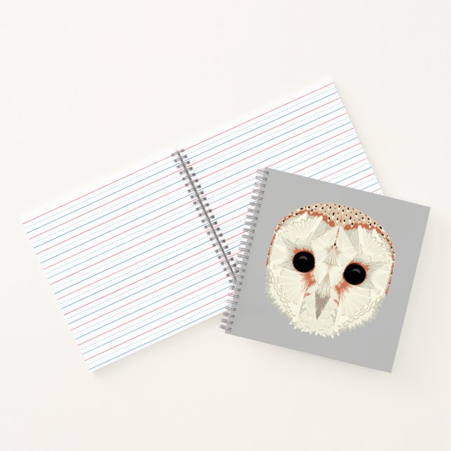 Barn Owl Square Notebook