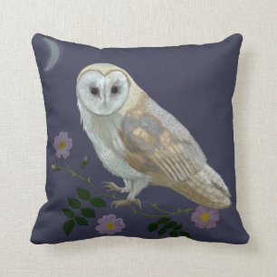 Barn Owl Throw Pillow