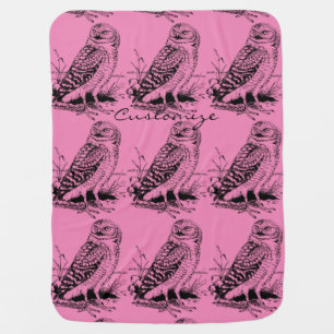 Barn Owl Thunder_Cove Baby Blanket