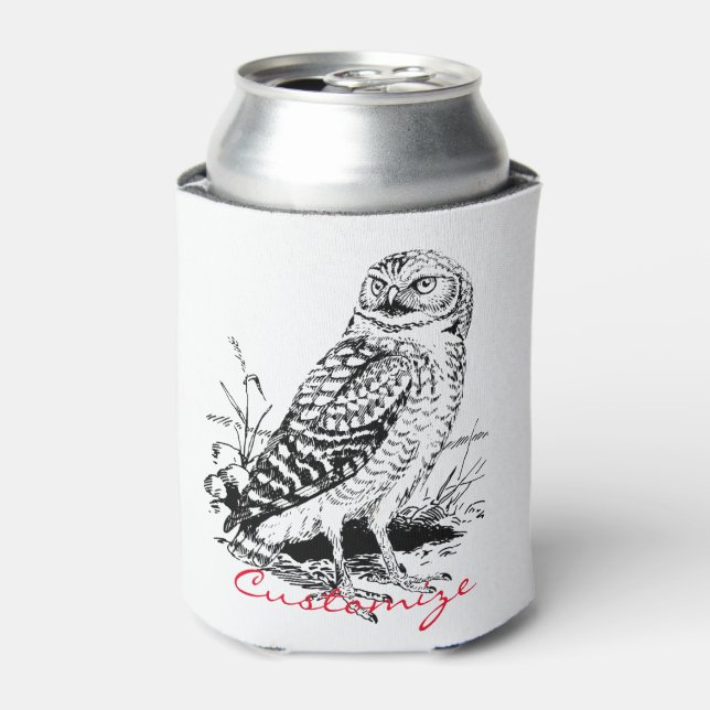 Barn Owl Thunder_Cove Can Cooler (Can Front)