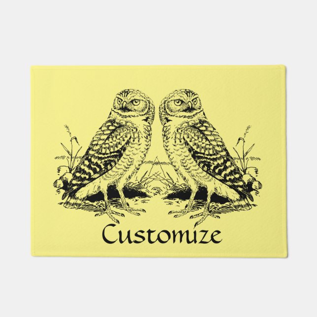Barn Owl Thunder_Cove  Doormat (Front)