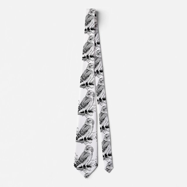 Barn Owl Thunder_Cove Neck Tie (Front)