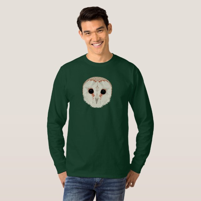 Barn Owl Unisex Long Sleeve Shirt (Front Full)