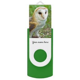 Barn Owl USB swivel flash drive 8GB