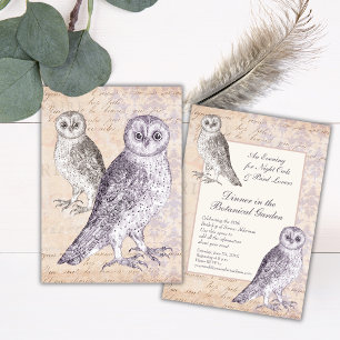 Barn Owls Birthday Party Invitation