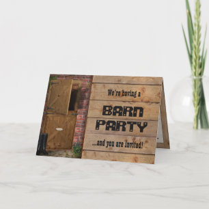 Barn Party Invitation