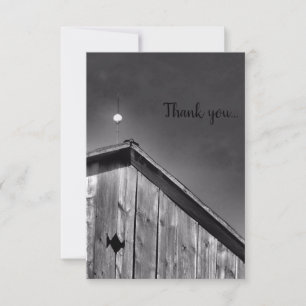 Barn Peak Against the Sky Thank You Card