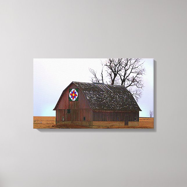 Barn Quilt Canvas Print (Front)