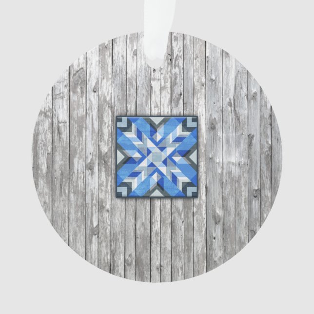 Barn Quilt Star 5 Ornament (Front)