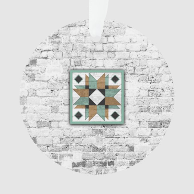 Barn Quilt Star 9 Ornament (Front)