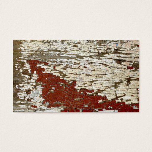 Customizable Old Barn Wood Texture Vintage Peeling Paint Shabby Business Cards