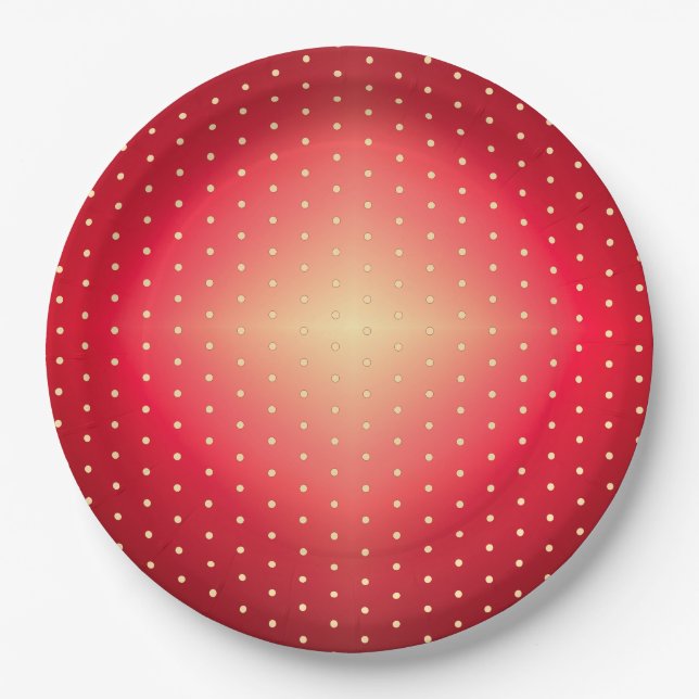 Barn Red and Burgundy Paper Plates (Front)