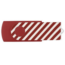 Barn Red Diagonal Stripes