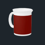 Barn Red (solid color)  Beverage Pitcher<br><div class="desc">Barn Red (solid color)</div>