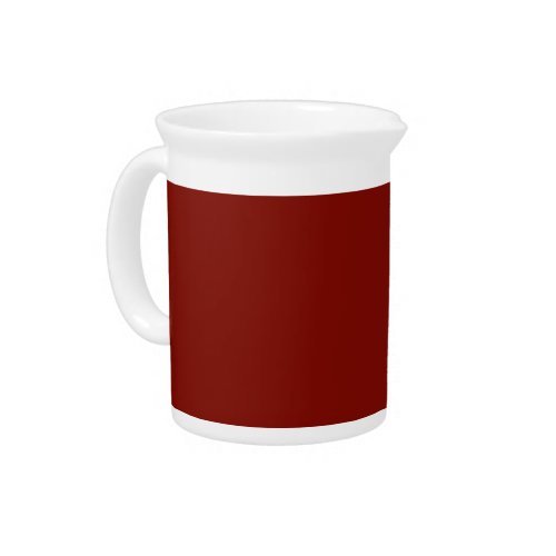 Barn Red solid color  Beverage Pitcher