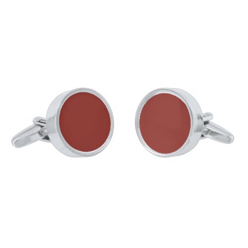 Barn Red solid color  Cufflinks