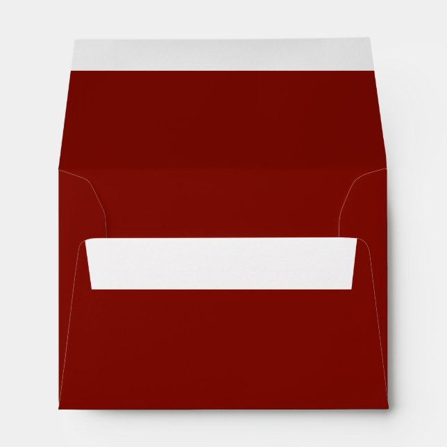 Barn Red (solid color)  Envelope (Back (Bottom))