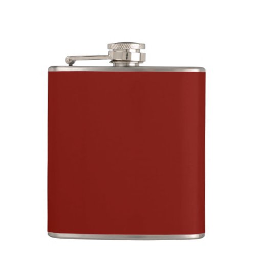 Barn Red solid color  Flask