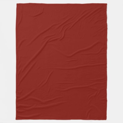 Barn Red solid color  Fleece Blanket