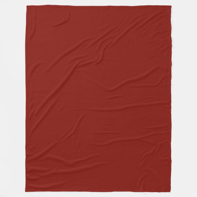 Barn Red (solid color)  Fleece Blanket (Front)