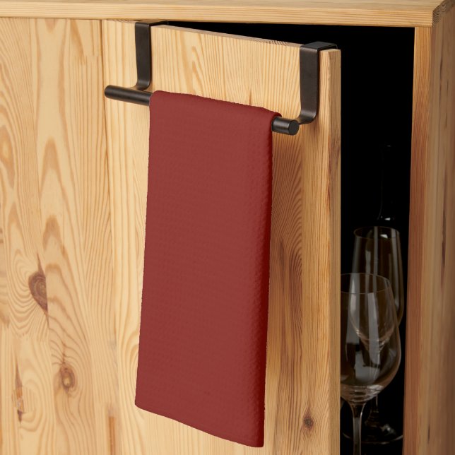 Barn Red (solid color)  Kitchen Towel (Thirds Fold)
