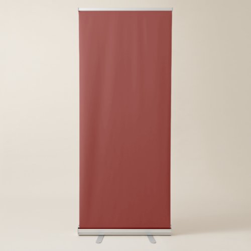 Barn Red solid color  Retractable Banner