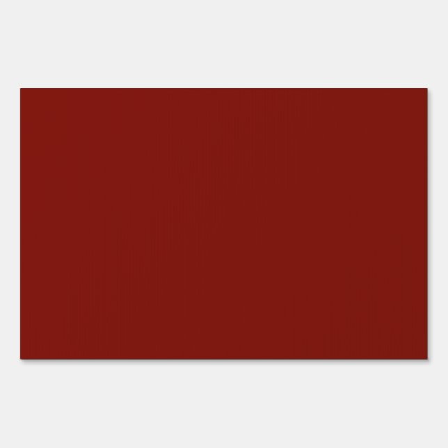 Barn Red (solid color)  Sign (Front)