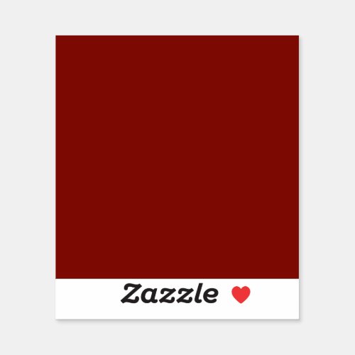 Barn Red solid color  Sticker